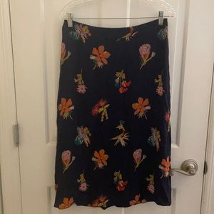 Madewell Floral skirt